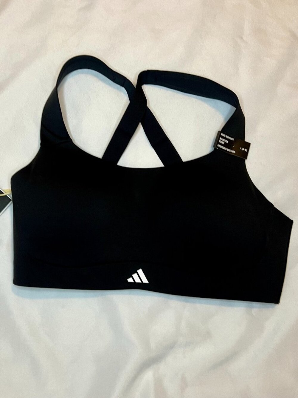 ADIDAS Women's TLRD Impact Training High-Support Bra L (A-B) Black NWT Athletic